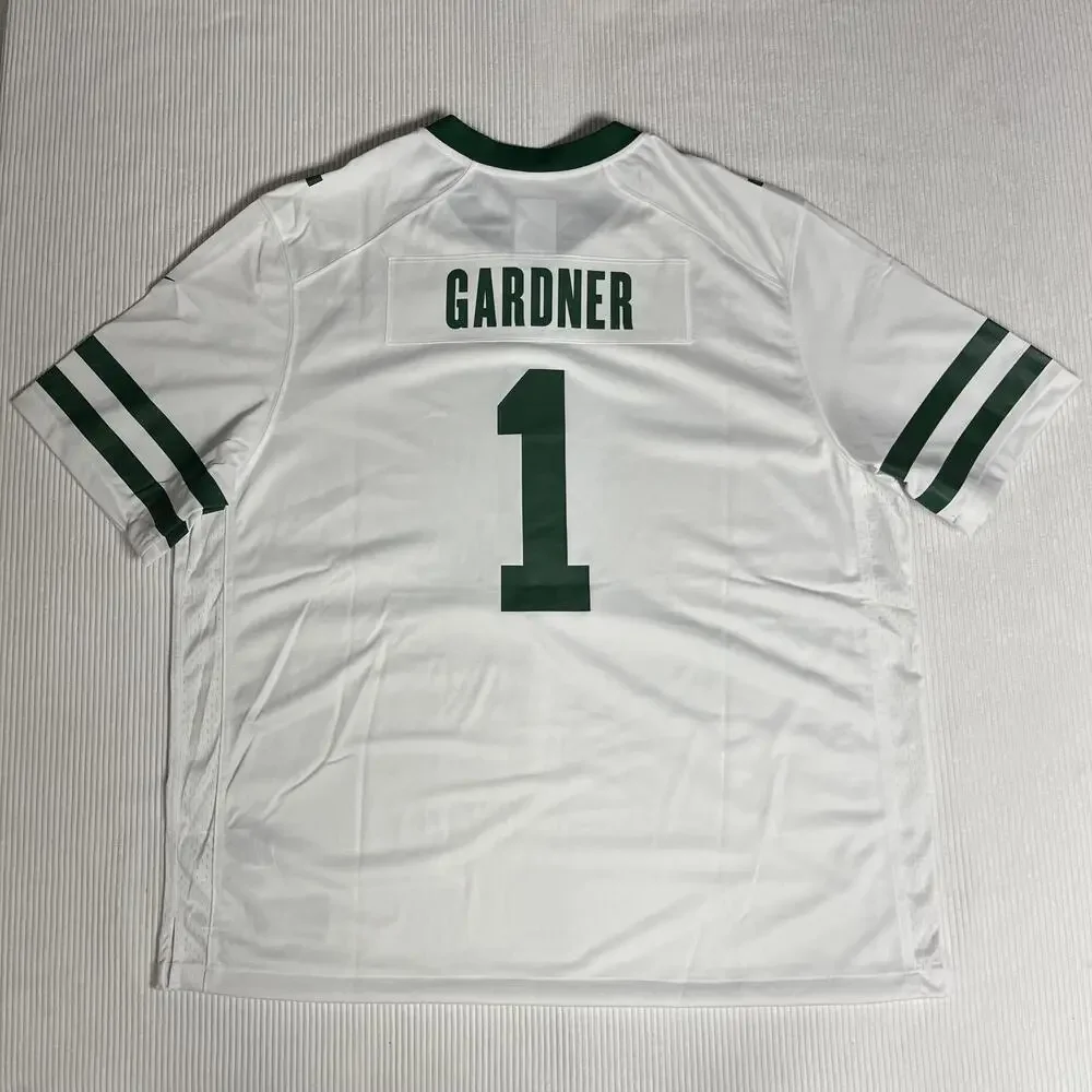 New York Jets Jersey Mens 3XL White NFL Football Sauce Gardner 1 Nike NWT